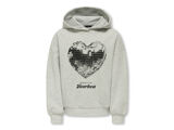 LIGHT GREY MELANGE HEART