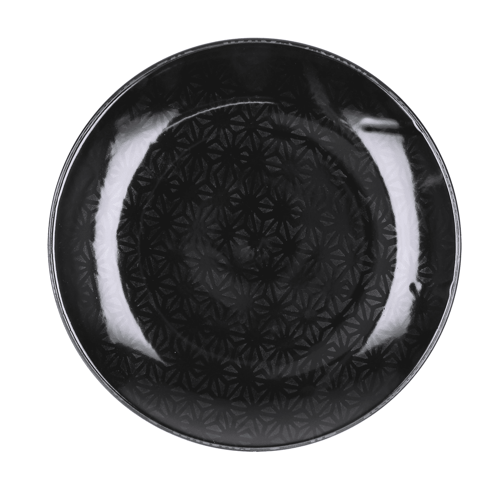 BLACKY dessert plate porcelain black Ø22 cm