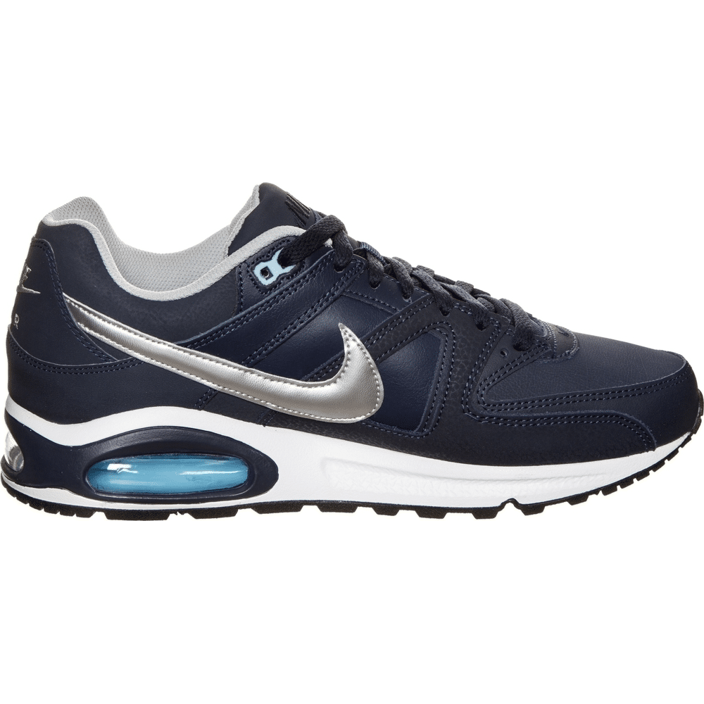 nike air max command leather blue silver