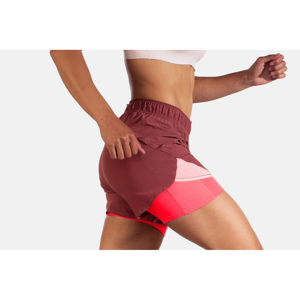 Brooks- Chaser 2 in 1 shorts Dames