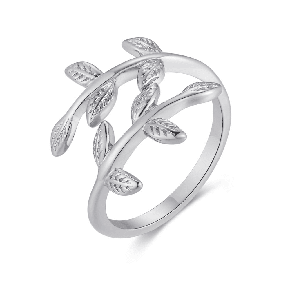 Bague en argent, 2 branches
