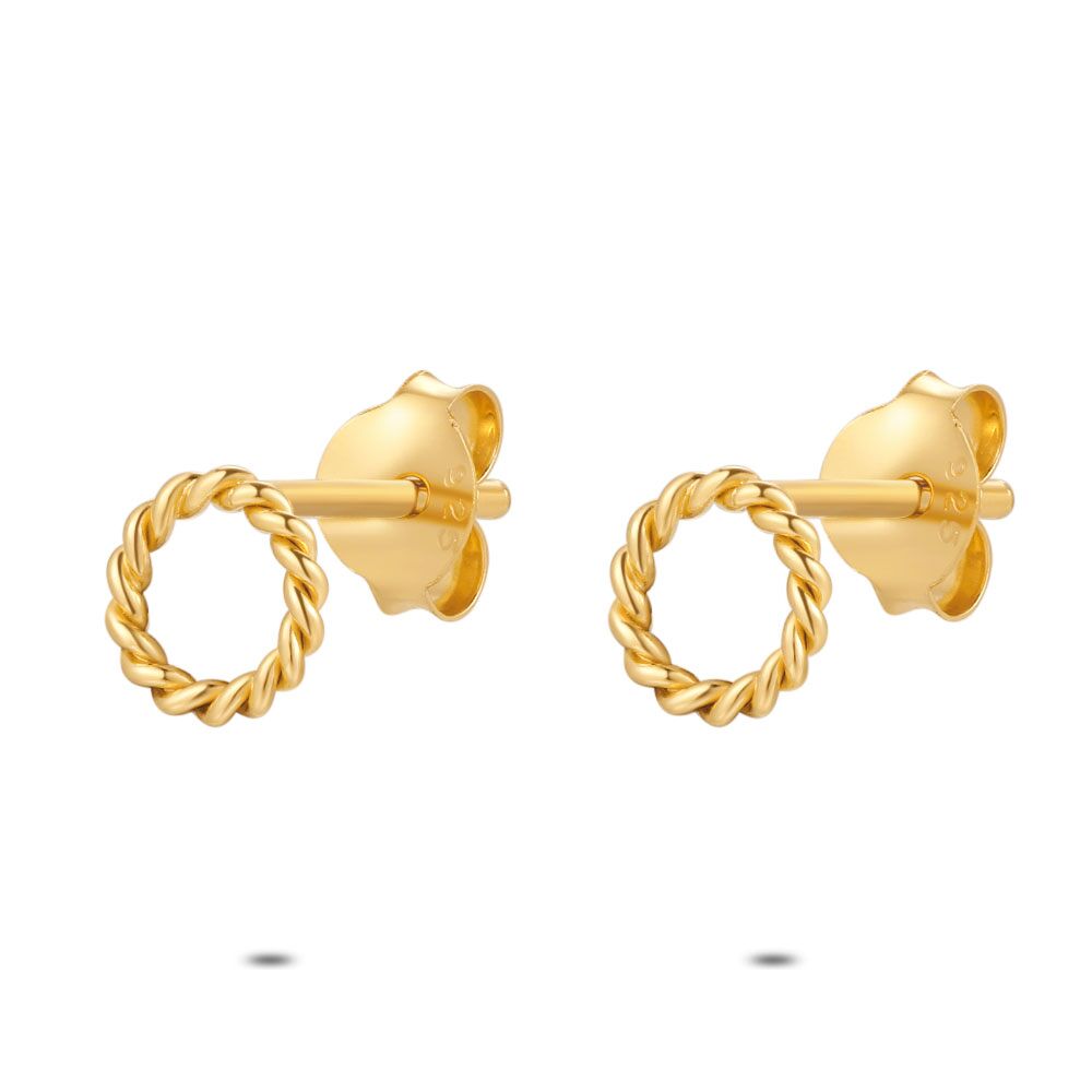Buy Trendy White Stone Hoop Type Earrings For Teen Girls ER2168