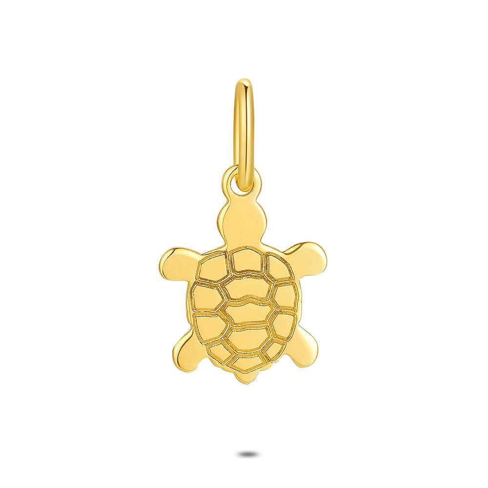 18ct Gold Plated Silver Pendant Turtle