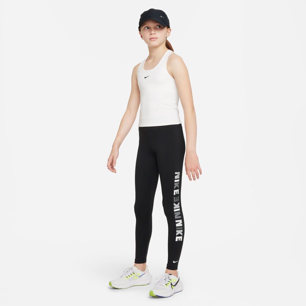 Nike Dri Fit One Printed Leggings Black