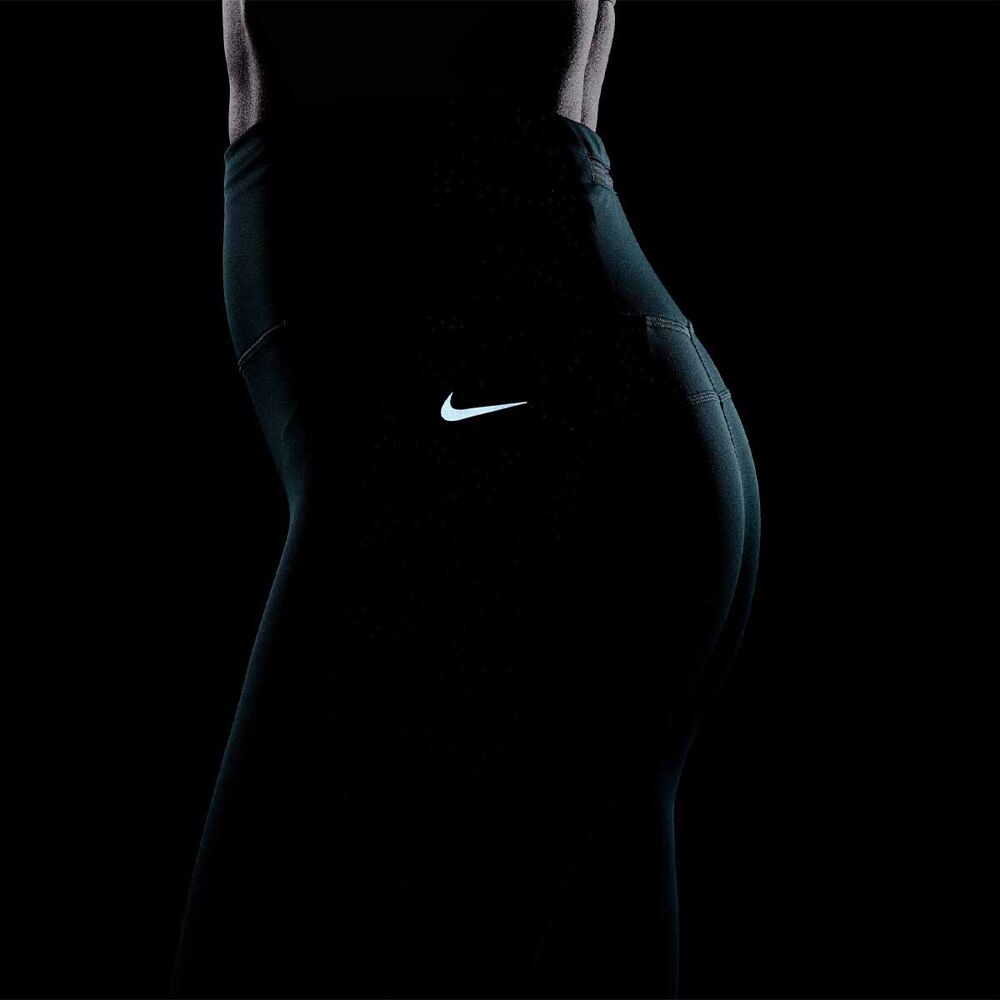 Women's Nike Dri-FIT Go High Rise 7/8 Tight - Deep Jungle/Black