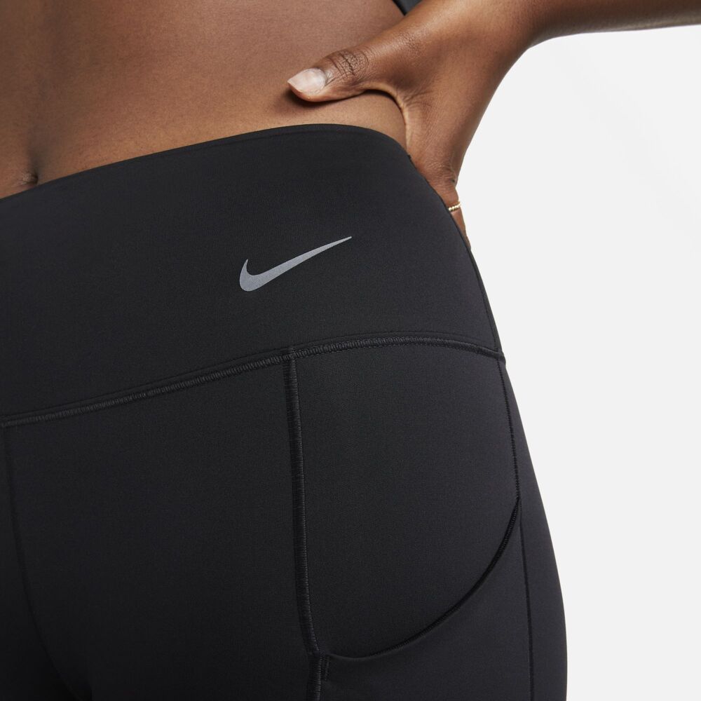 Nike Womens Dri-Fit Go Firm Hi-Rise 7/8 Tight (Black) – The Happy Runner