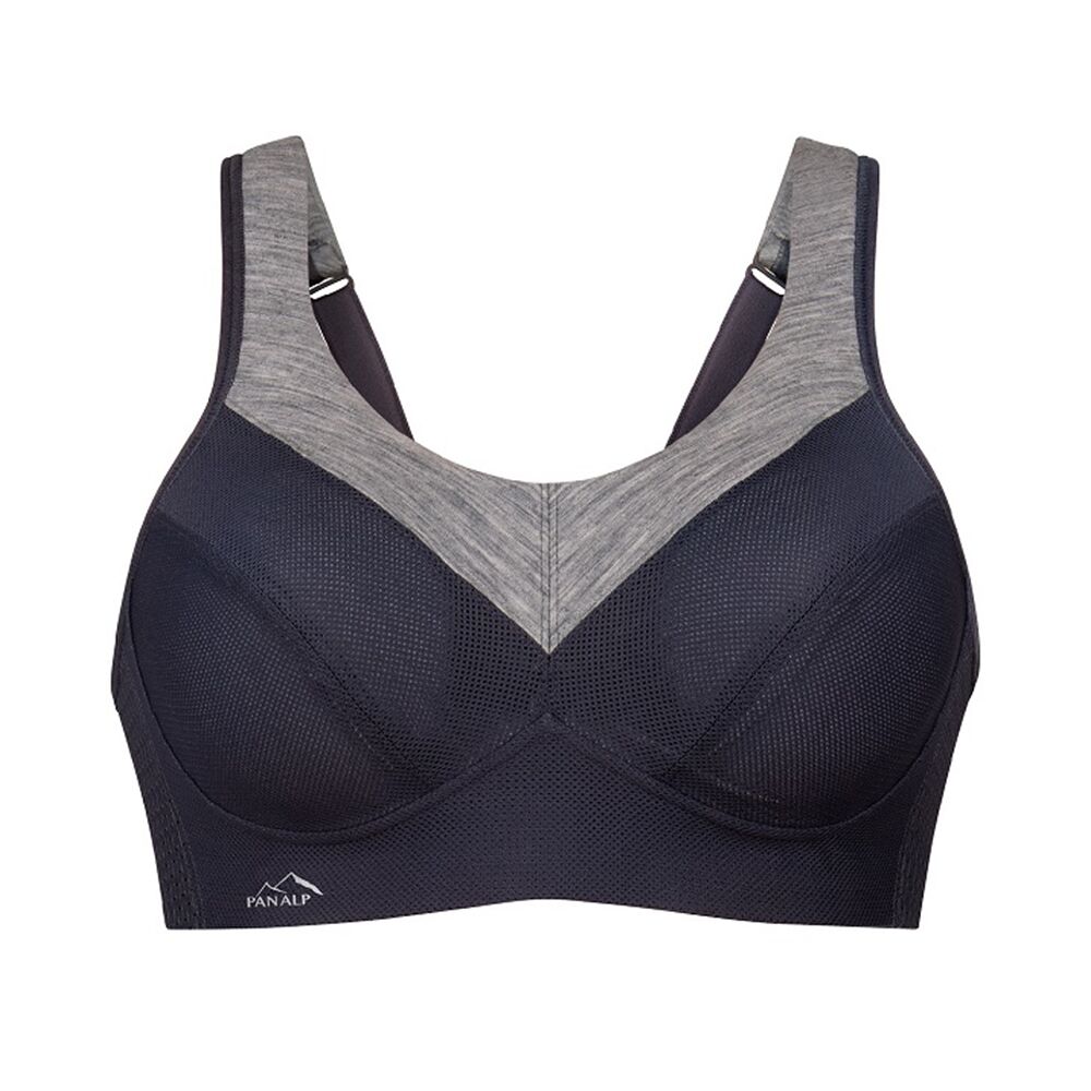 Floret Crossfit Non-Wired Non Padded Full Coverage Bra For Women Bla 36
