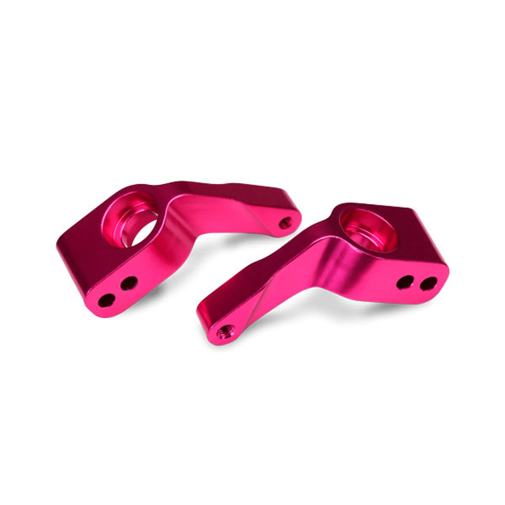 Stub axle carriers (2) 6061T6 aluminum (pinkanodize, TRX3652P default
