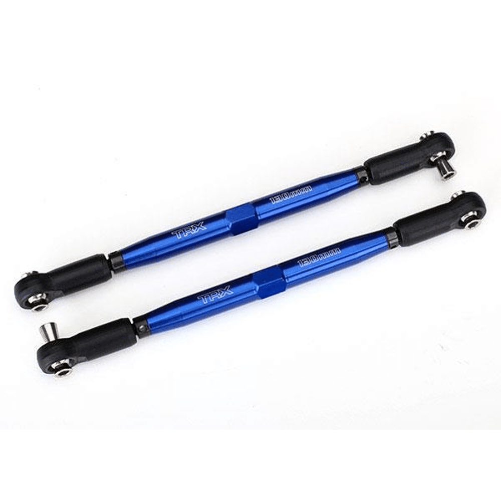 Toe links, XMaxx (TUBES blueanodized, 7075T6 aluminum, stronger than