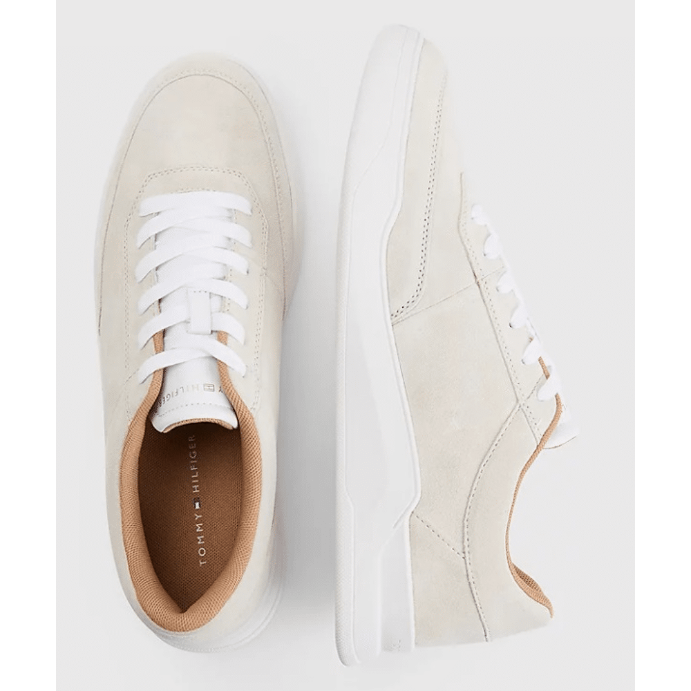 tommy hilfiger elevated cupsole suede