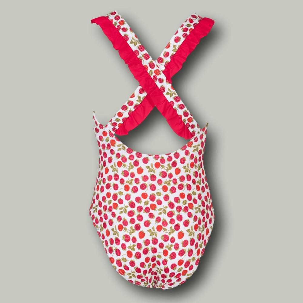 Maillot De Bain Kiwi Saint Tropez - Rouge Floral, Taille 16 Ans, Triangle Et Classique