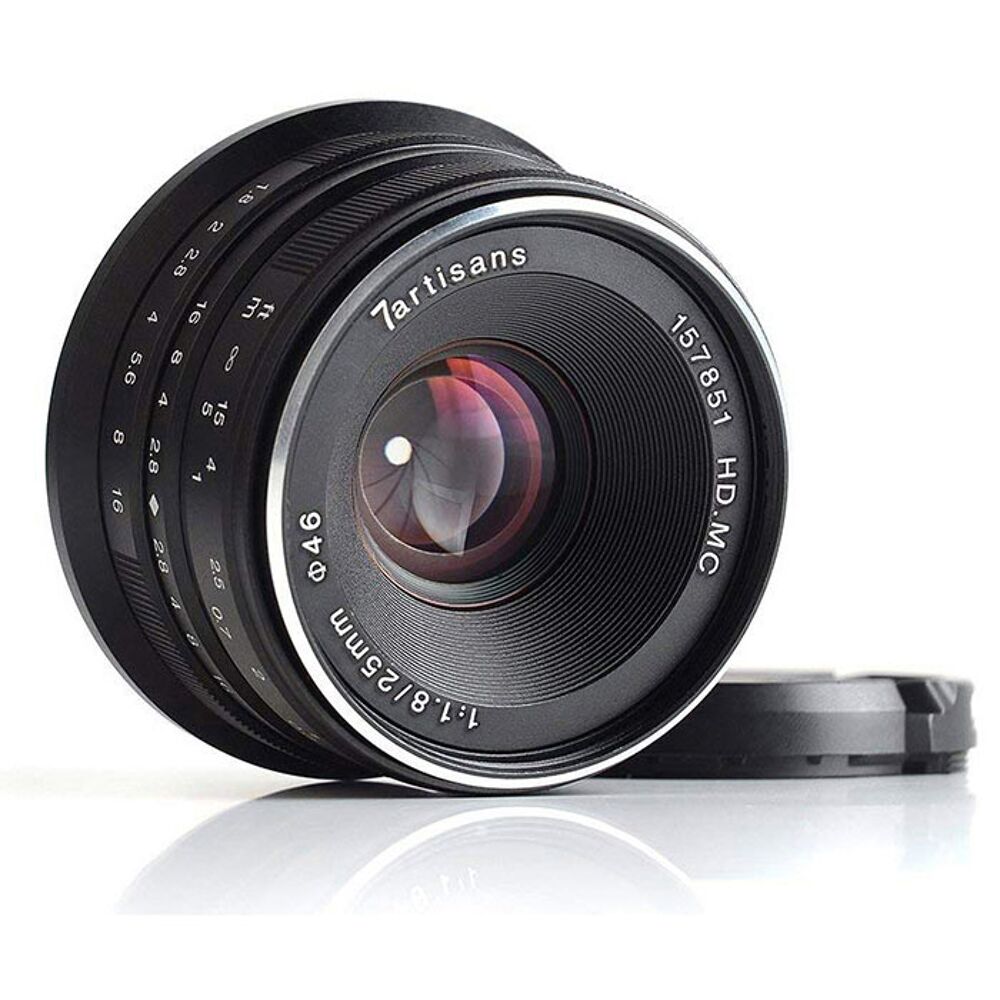 7artisans 25mm F1 8 Fuji X Mount Black Foto Grobet