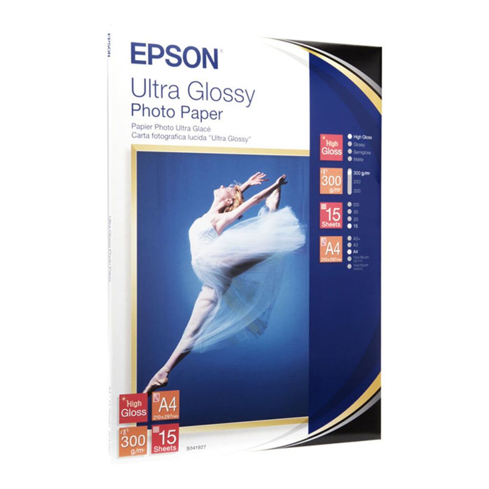 Epson ULTRA GLOSSY Photo Paper A4 15 S041927 | Grobet