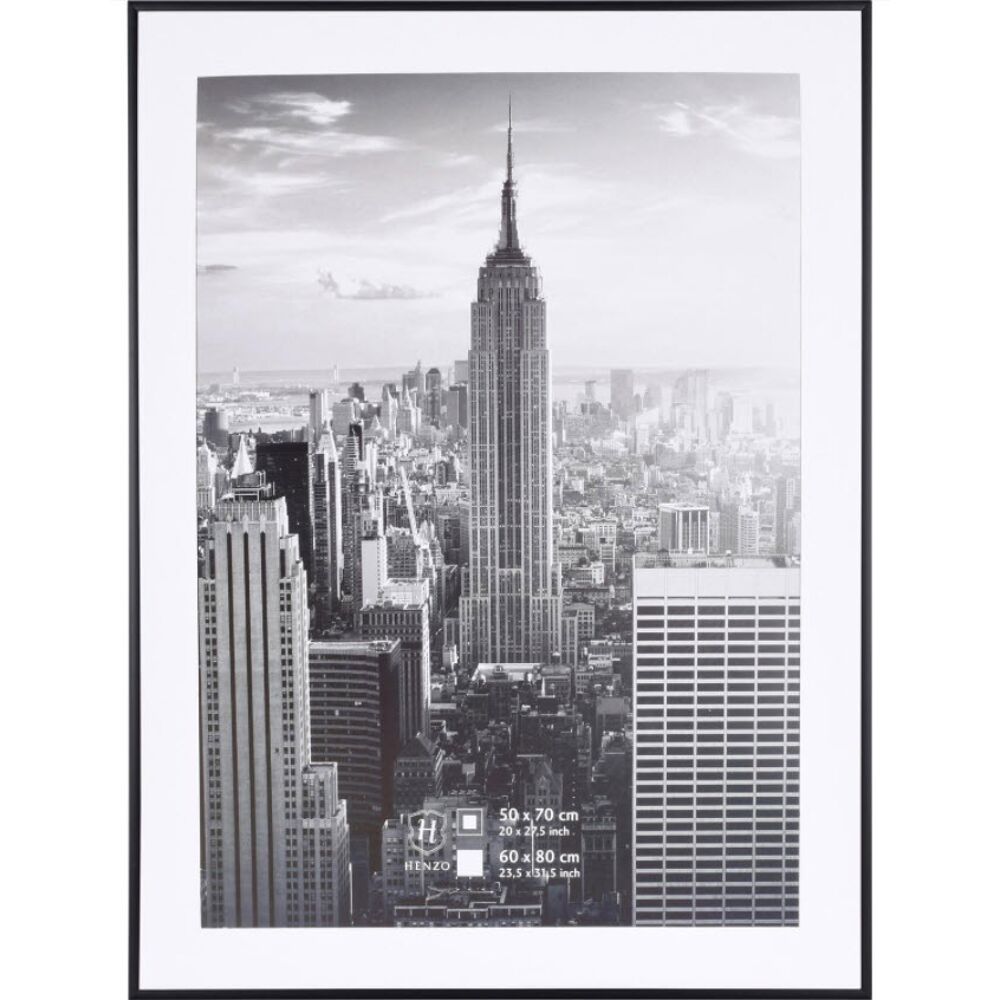 Meander Huiskamer Afdrukken Henzo Manhattan 60x80cm Zwart 81.409.08 fotokader | Foto Grobet