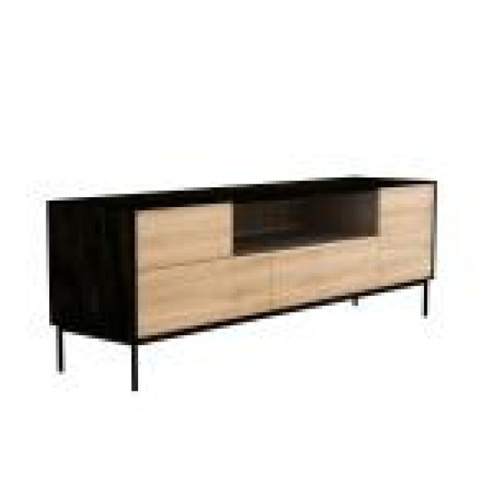 Factureerbaar Bewusteloos kussen Ethnicraft - Oak Blackbird tv-meubel - 180 x 61 x 45 cm