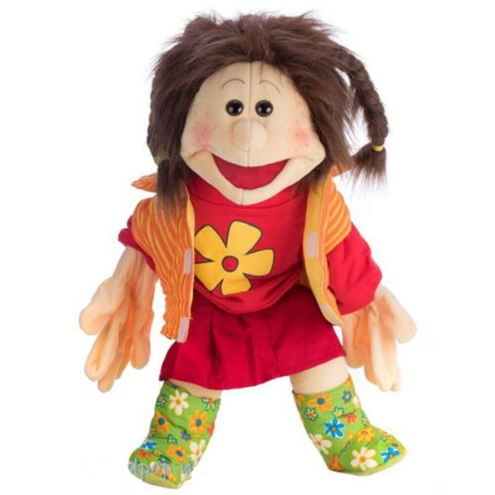 zich zorgen maken Prijs Inheems Handspeelpop Lene, meisje met rood rokje en stoffen laarzen 65 cm - Living  Puppets W509 bij Toys4kids te Kontich te koop in winkel of via webshop