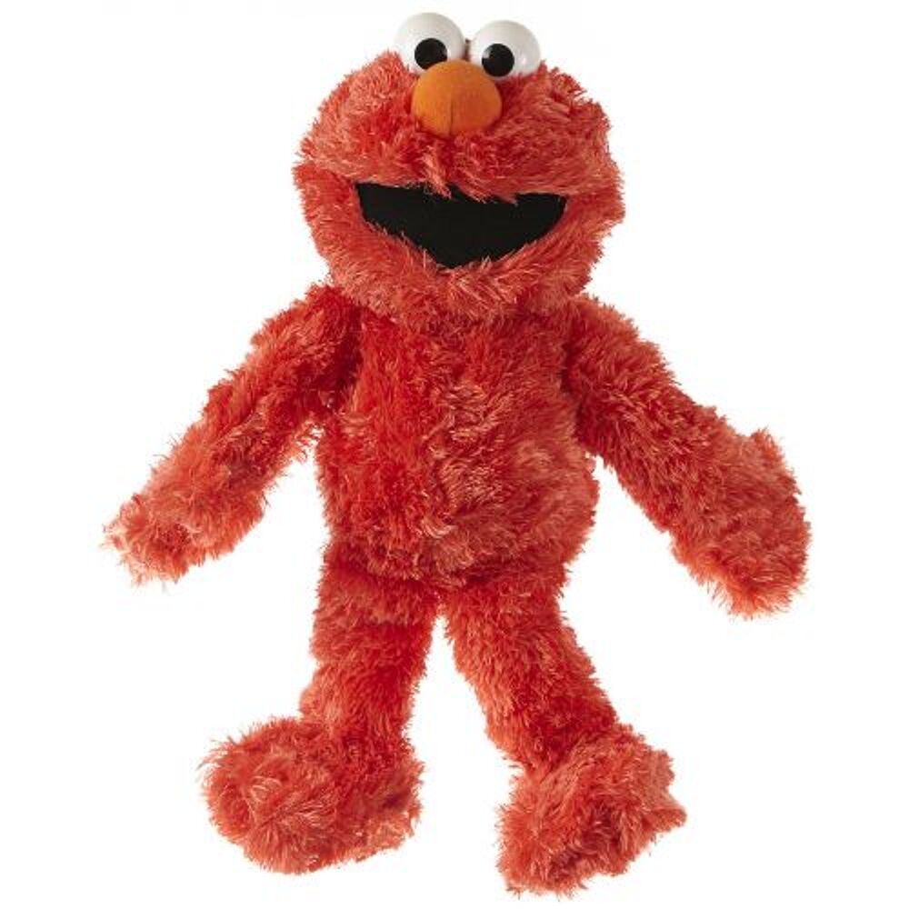 vinger Veroorloven Geelachtig Speelpop Pluche Sesamstraat Elmo 33-37 cm - Living Puppets S507 bij  Toys4kids te Kontich te koop in winkel of via webshop