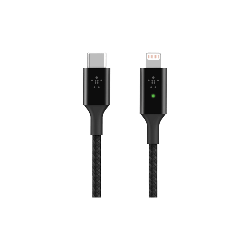 Câble USB-C vers Lightning Belkin avec voyant LED de recharge