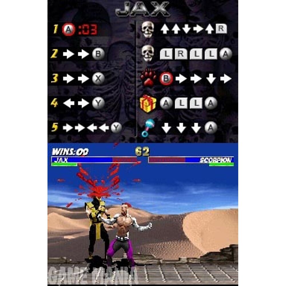 Mortal outlet kombat ds