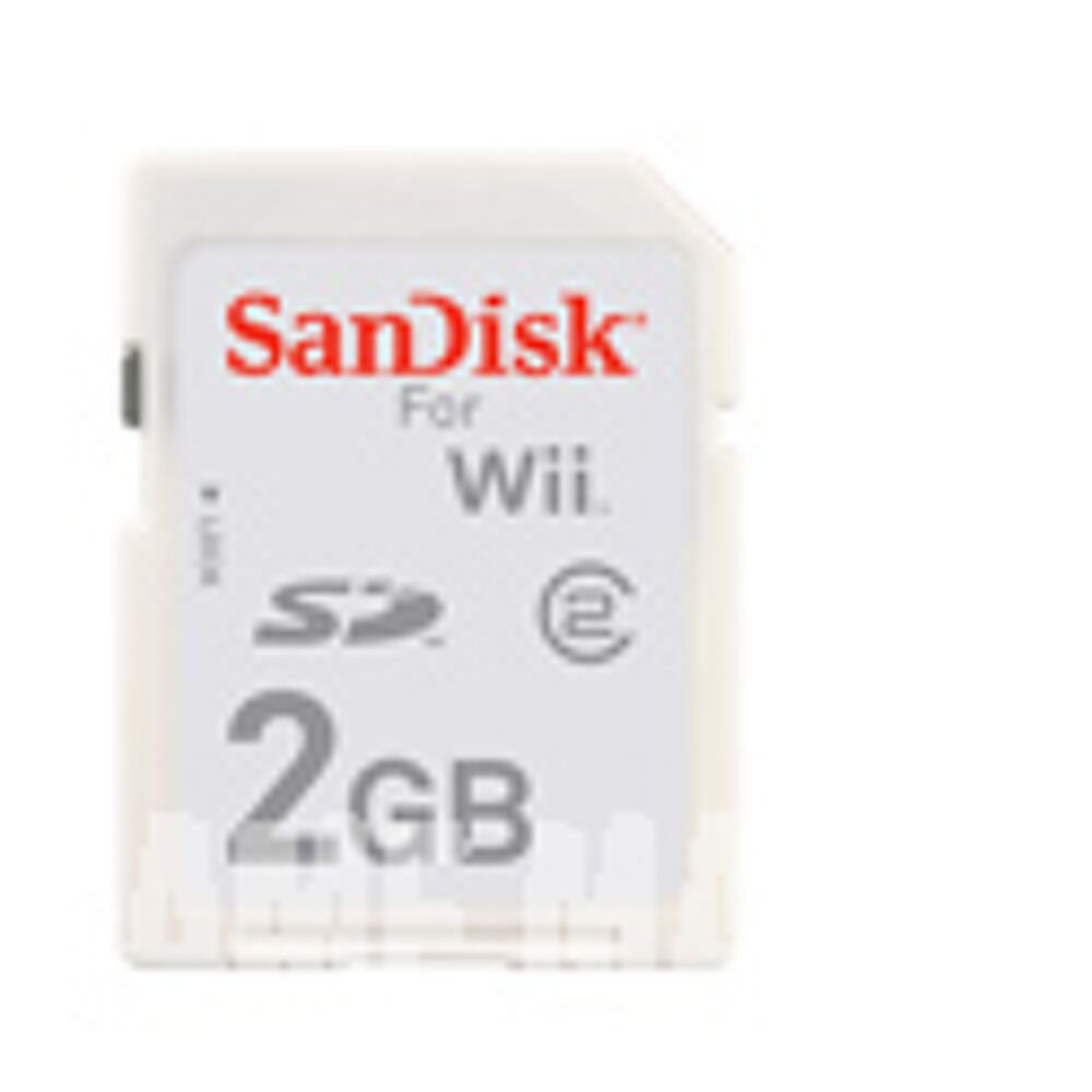 SD Memory Card 2GB 3DS Wii / DSi - Sandisk Game