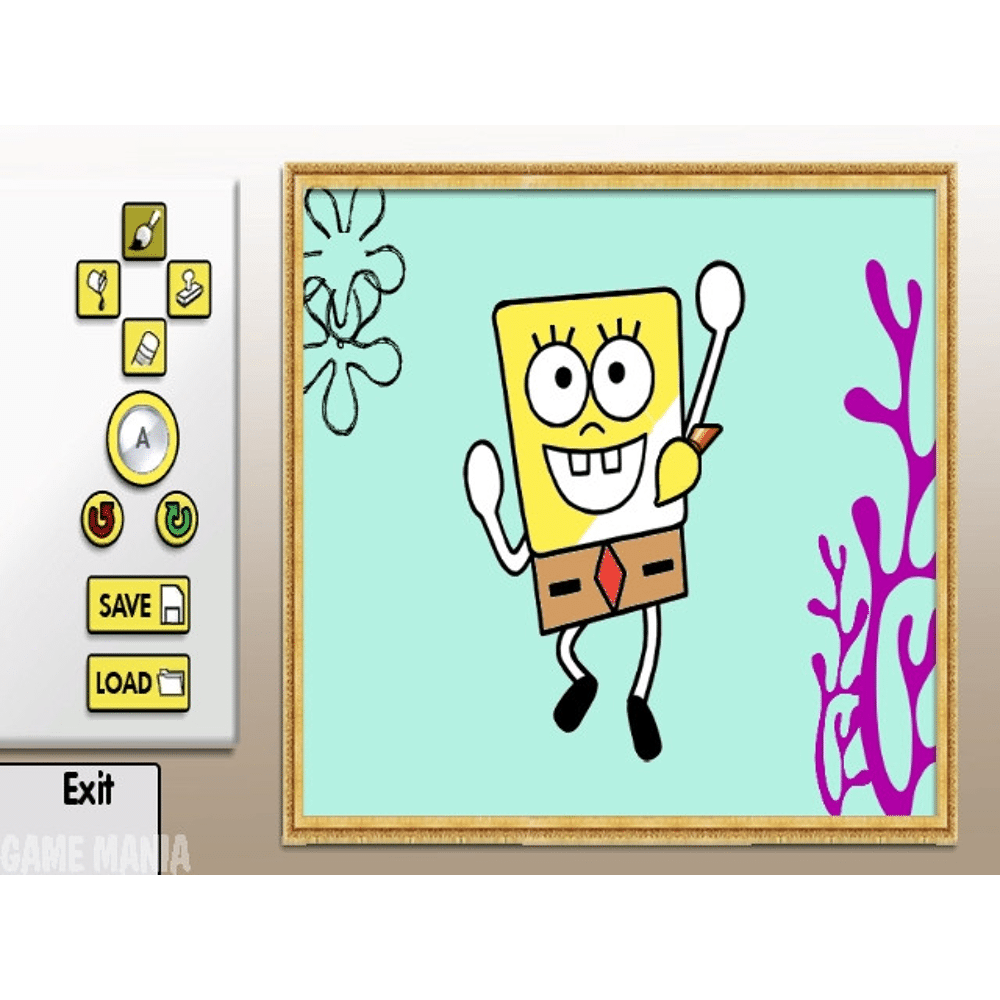 uDraw SpongeBob Squarepants De Onnozele Krabbelaar Wii Game Mania