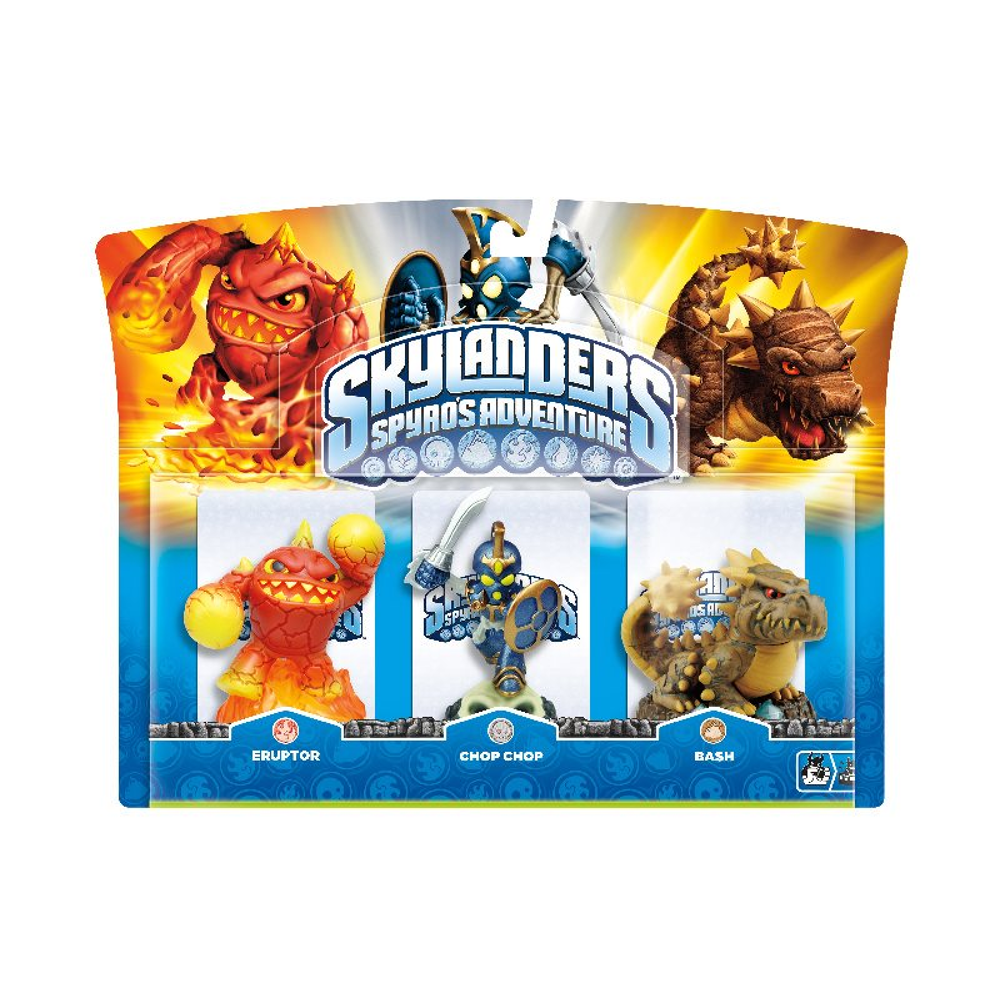 Skylanders Triple Pack 3 Chop Chop Bash En Eruptor Game Mania