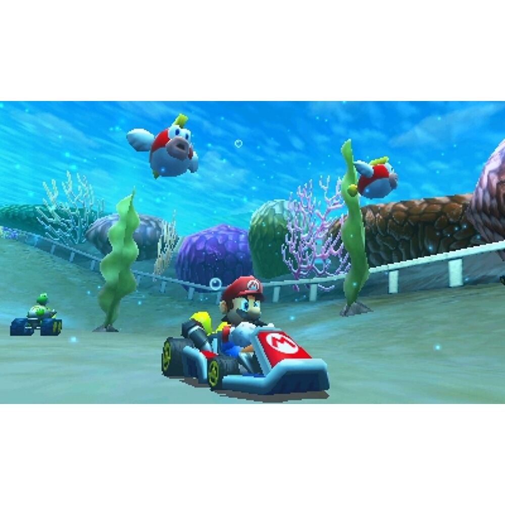 New Nintendo 2ds Xl Black Limegreen Mario Kart 7 Game Mania