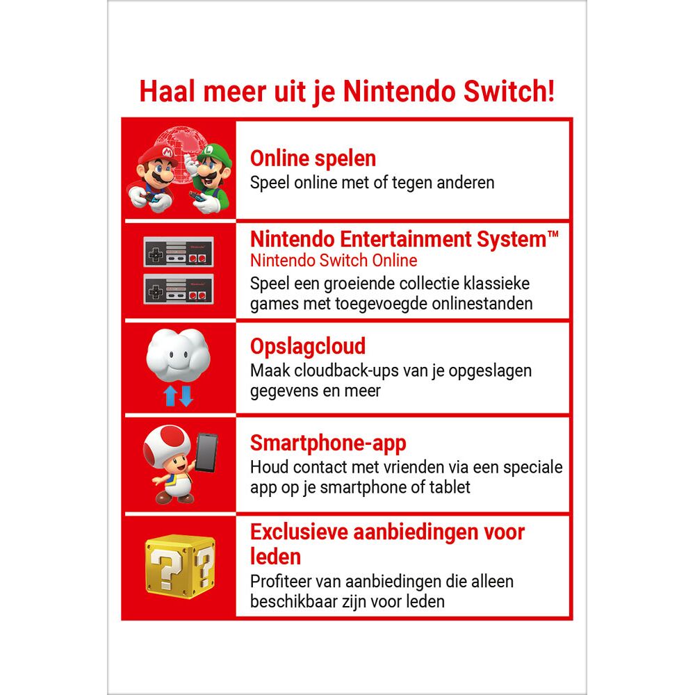 Kwestie zwart punch 365 Days Switch Online Membership - Nintendo Switch eShop | Game Mania