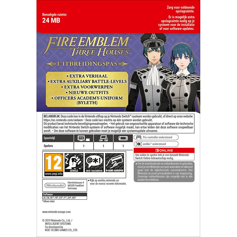 Emblem eShop Fire Expansion Nintendo - | Three Game Mania Pass Houses Switch