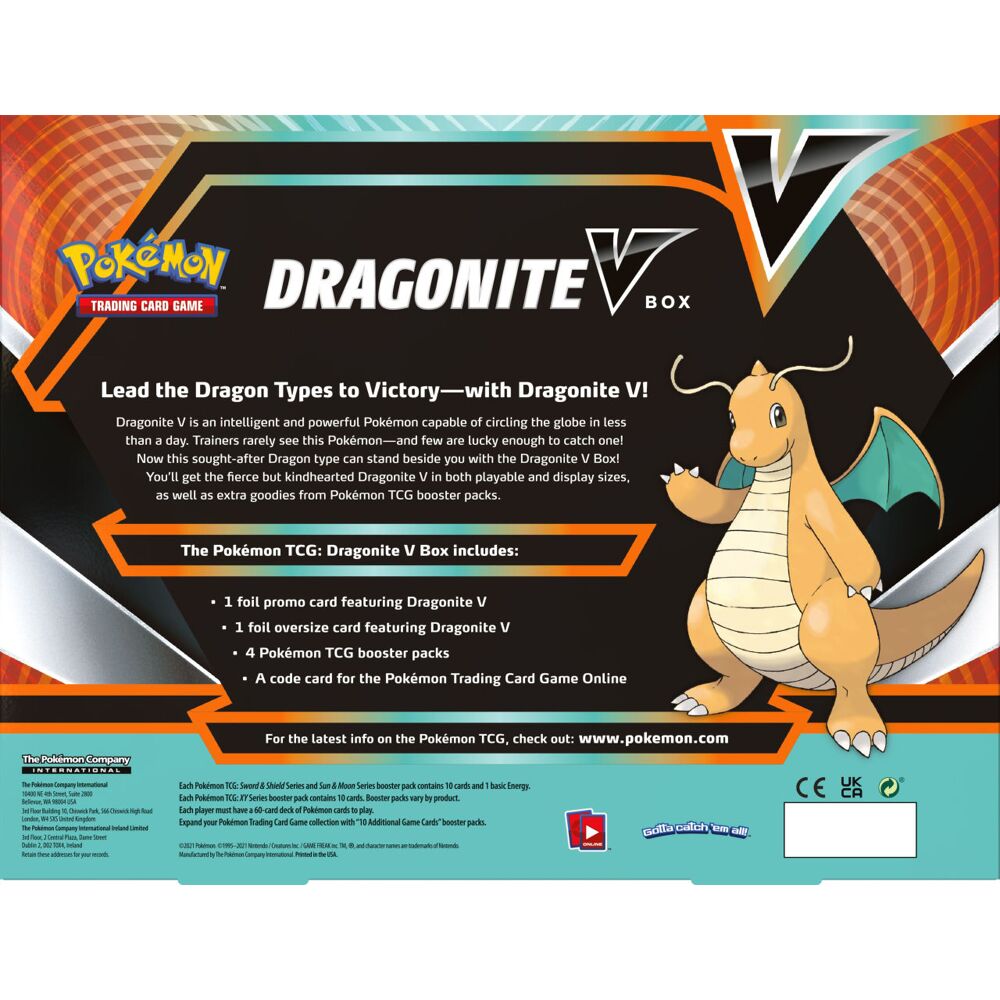 Dragonite V Box Pokemon Tcg Game Mania