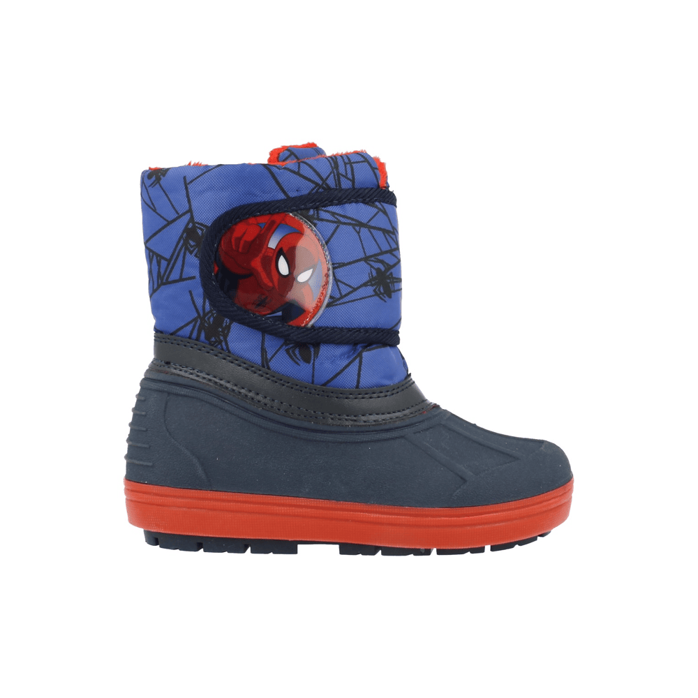 Spiderman jongens snowboots blauw