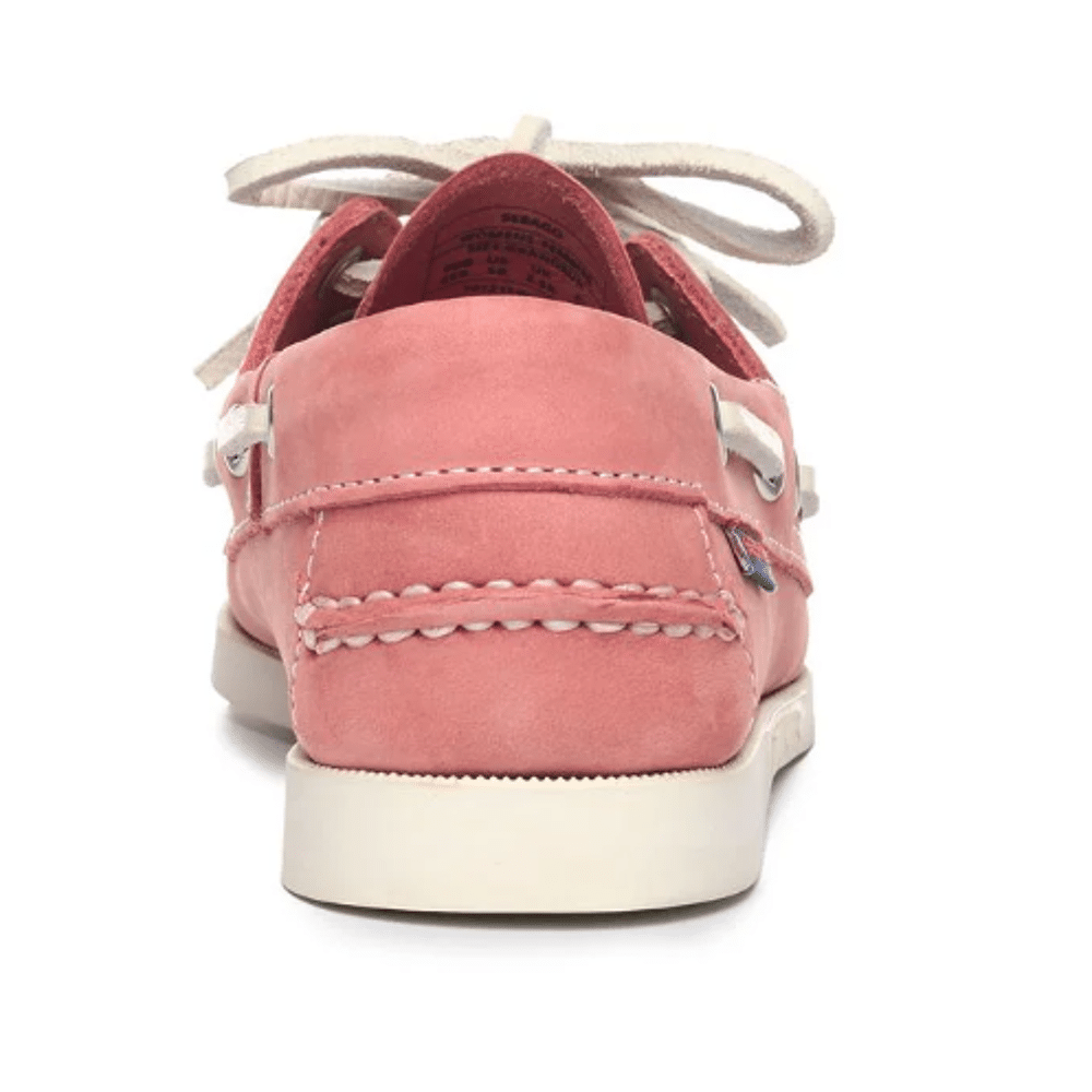 Sebago Docksides Portland Nubuck Pink-White