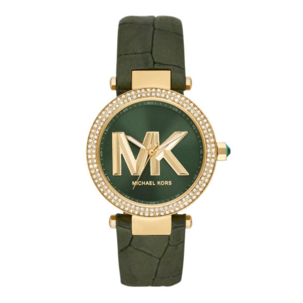 Michael kors best sale horloge leren band