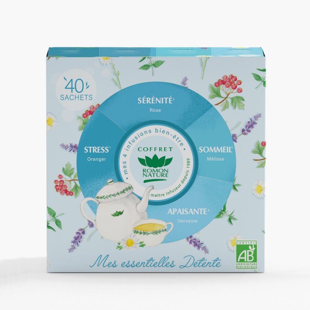 Coffret infusion essentielle détente - 40 sachets