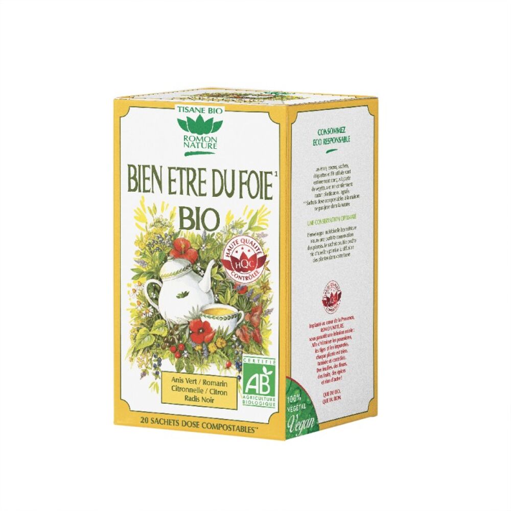 Tisane Bien être du foie bio - 50 sachets