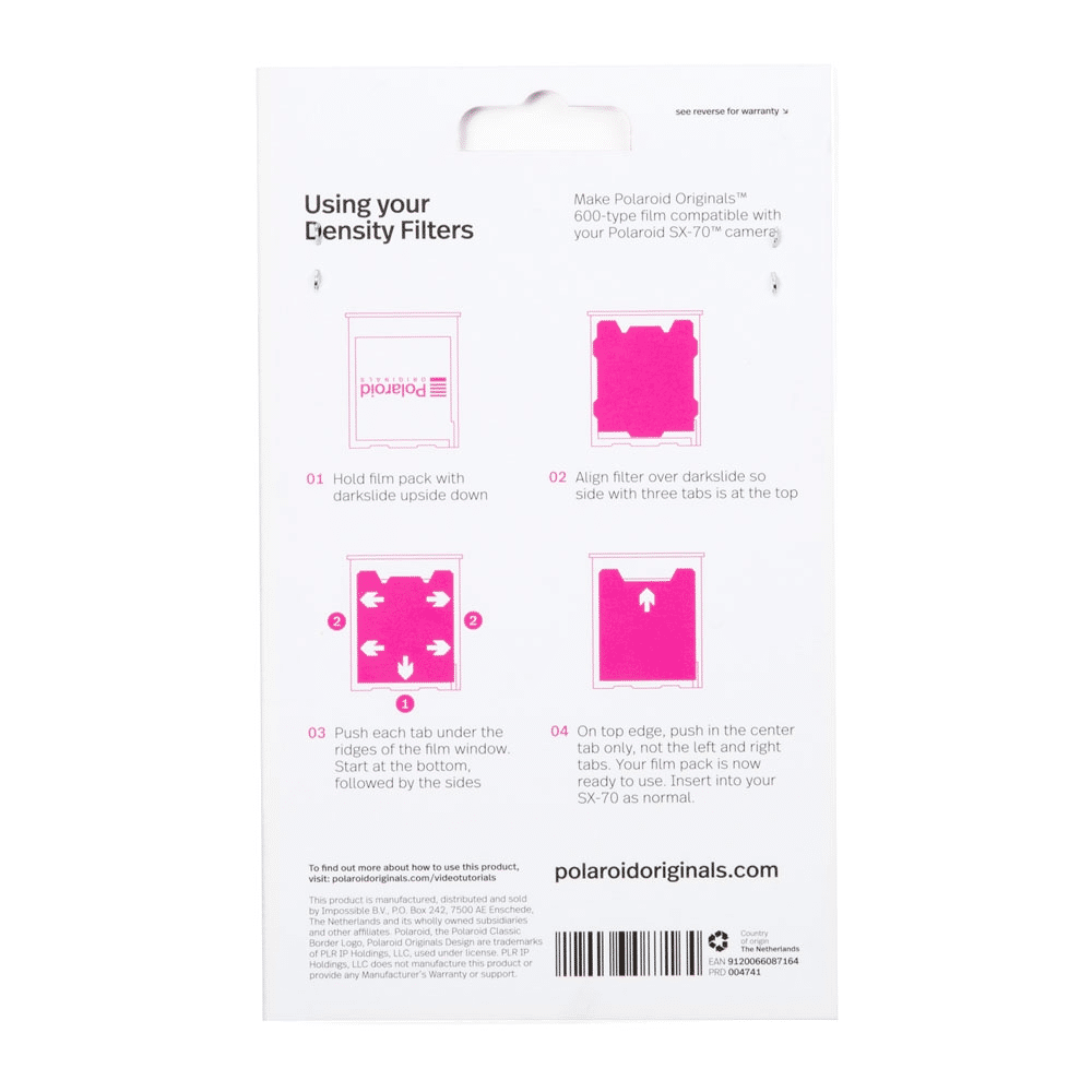 ND Filter for Polaroid Film Double Pack