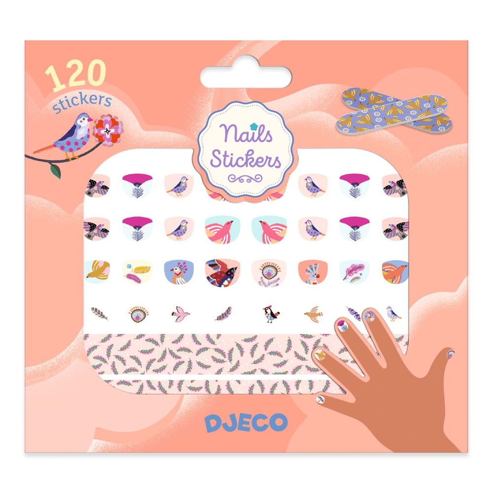 Stickers Autocollants Nail Art – Motifs Plumes Zébrées Rouge Et Noir – Décoration Ongles – Fabrication France