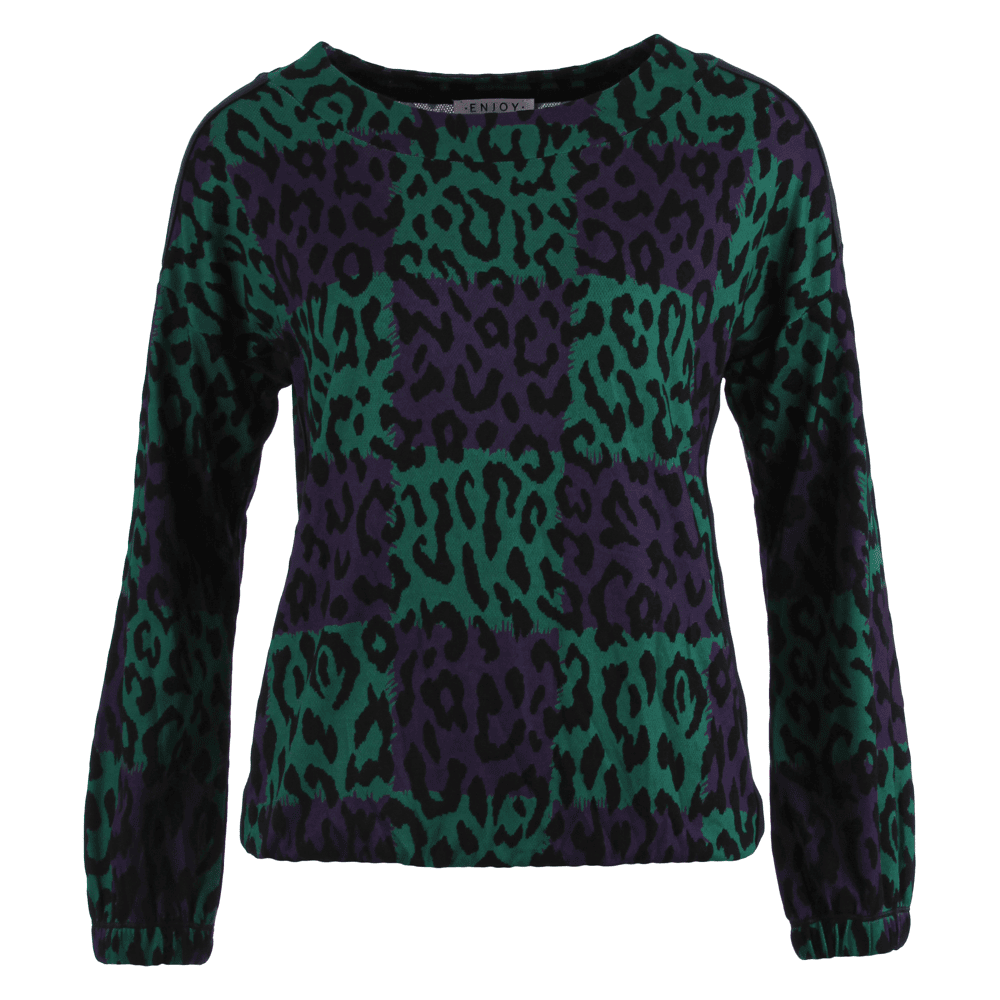 Jacquard Blouson Sleeve Jacket