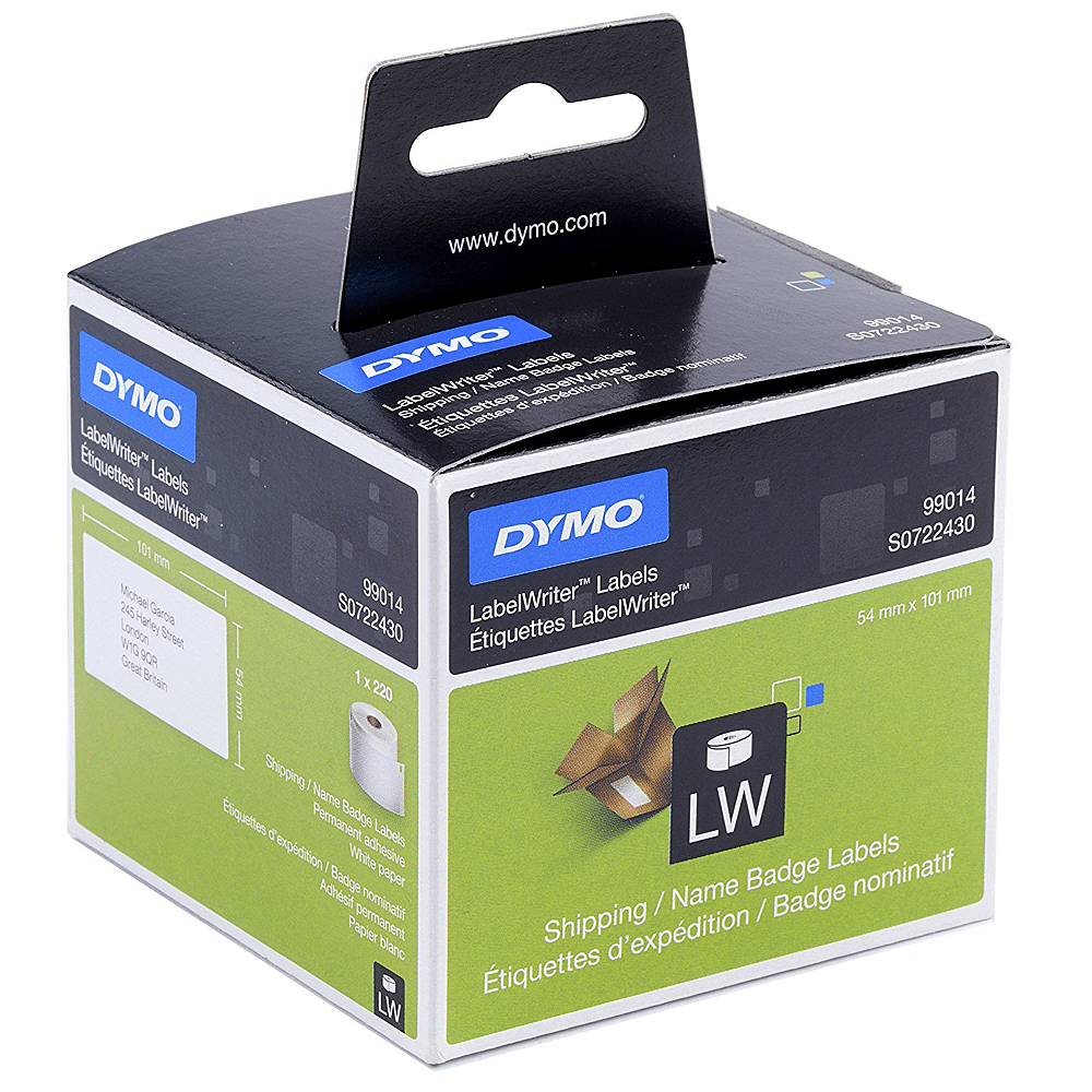 Dymo Tape Labelwriter Permanent 99014 101x54mm 220ST - Kantoormateriaal | AVA.be
