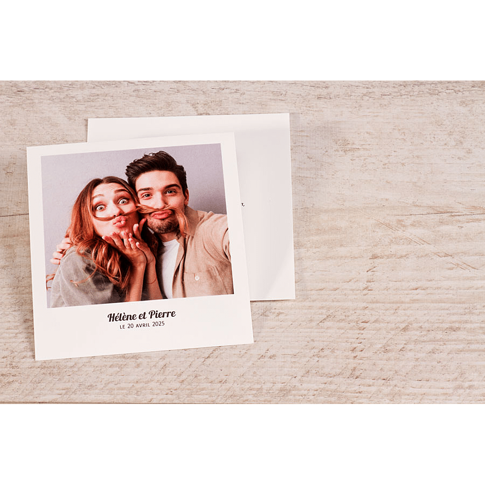 Carte De Remerciements Anniversaire Format Polaroid Perso Ava Be Carte De Remerciements Anniversaire Format Polaroid Perso Ava Be