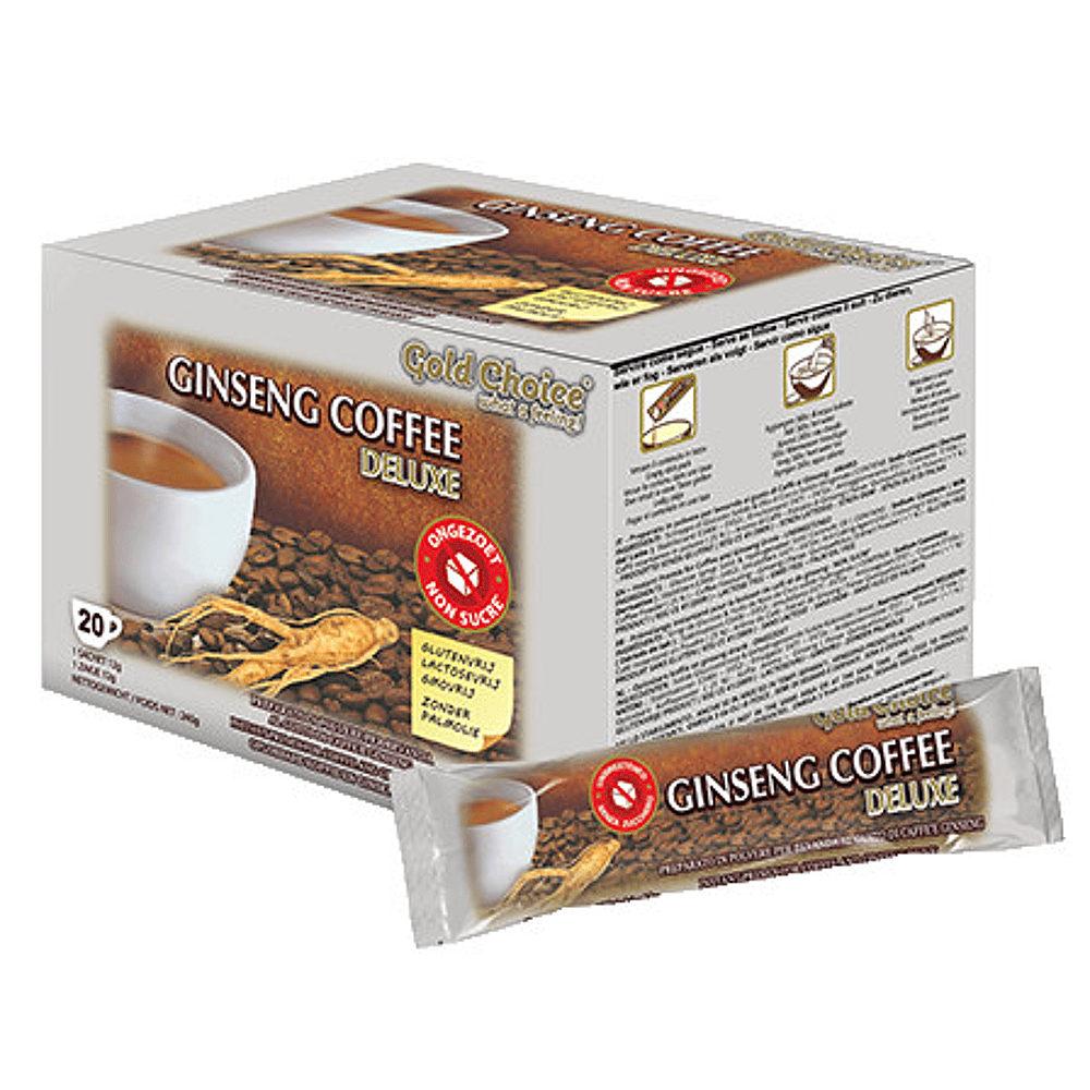 Ginseng Coffee Deluxe ongezoet Gezond drinken Huis de Cat