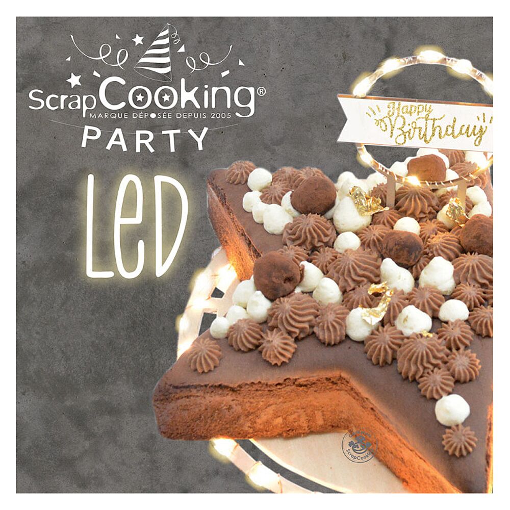 Scrapcooking - Cake Topper LED Décoration Lumineuse Licorne - Les