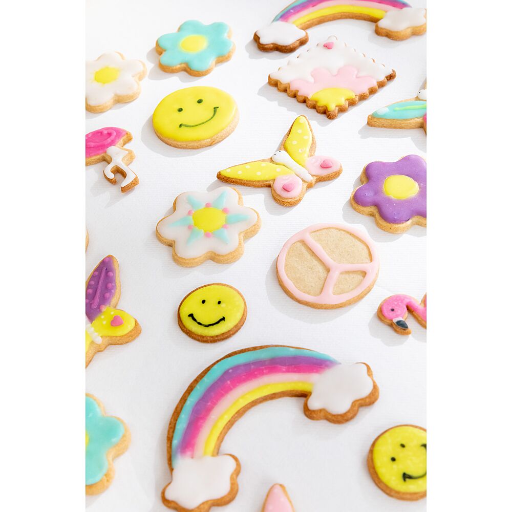 ScrapCooking - 4 Feutres Alimentaires Summer - Jaune, Bleu, Vert, Rose -  Crayons Pâtisserie pour Dessiner & Écrire sur Biscuits, Macarons, Gâteaux