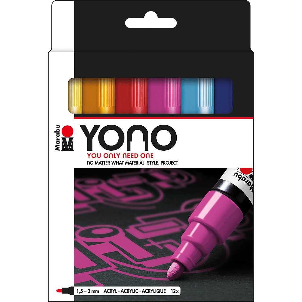 MARABU - Marqueur acrylique YONO 1.5 - 3 mm Lumi…