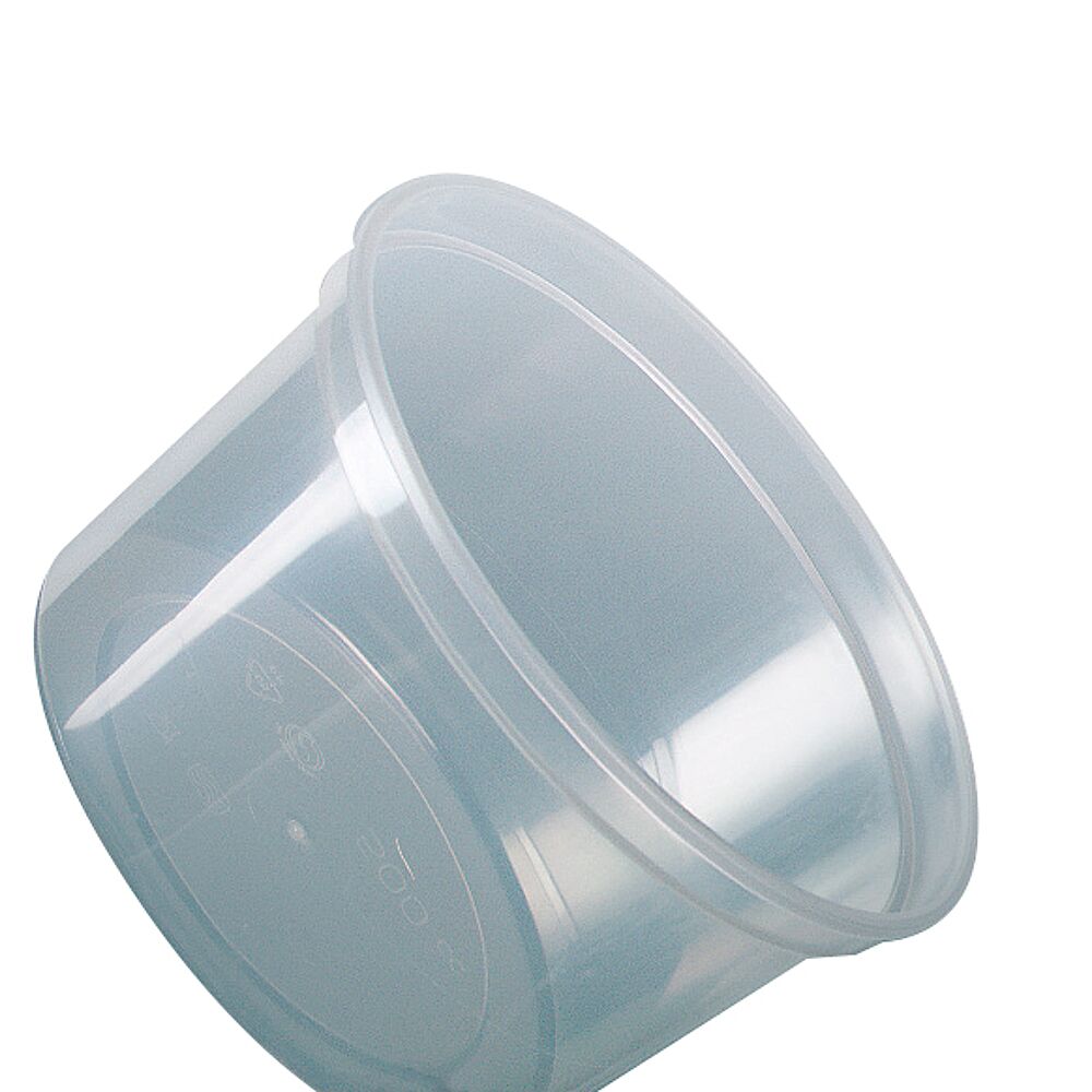 Pot en plastique avec couvercle en métal - 500 ml - Plastique Transparent -  10 Doigts