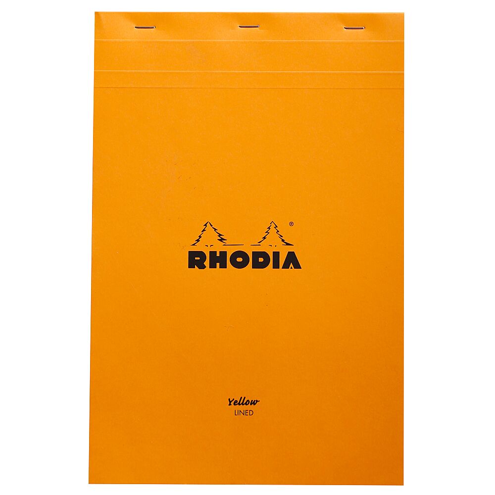 Leuk vinden breuk Theseus Rhodia Yellow Pad Notitieblok Geel Papier A4 Gelijnd 80g/m² - Papierwaren -  AVA.be