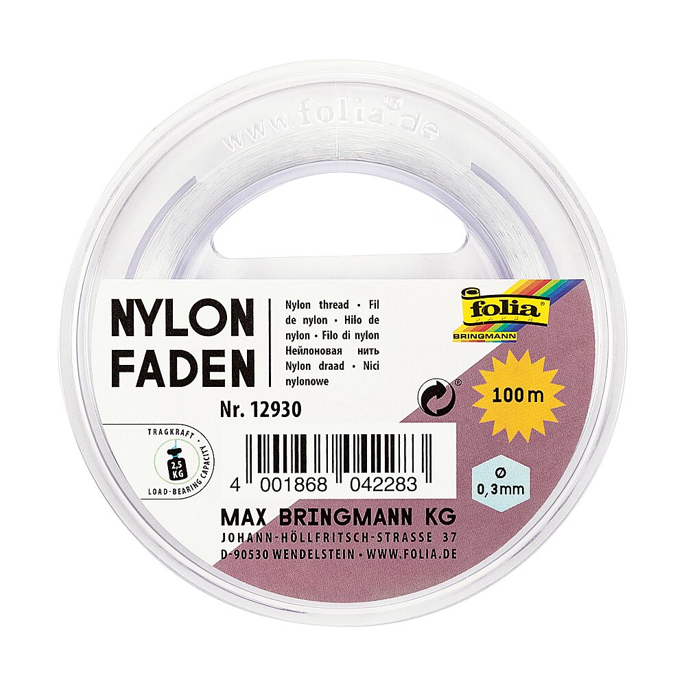 Fil De Nylon 100m x 0,3mm - Bricolage 