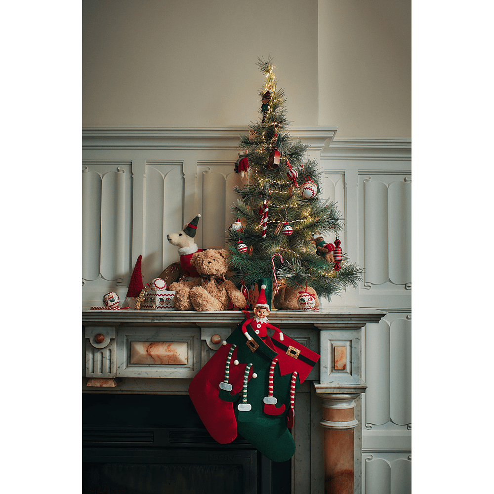 Décorations De Noël Pour Les Jambes - Ornements Festifs Humoristiques Pour Sapin, Maison, Cheminée Et Portes