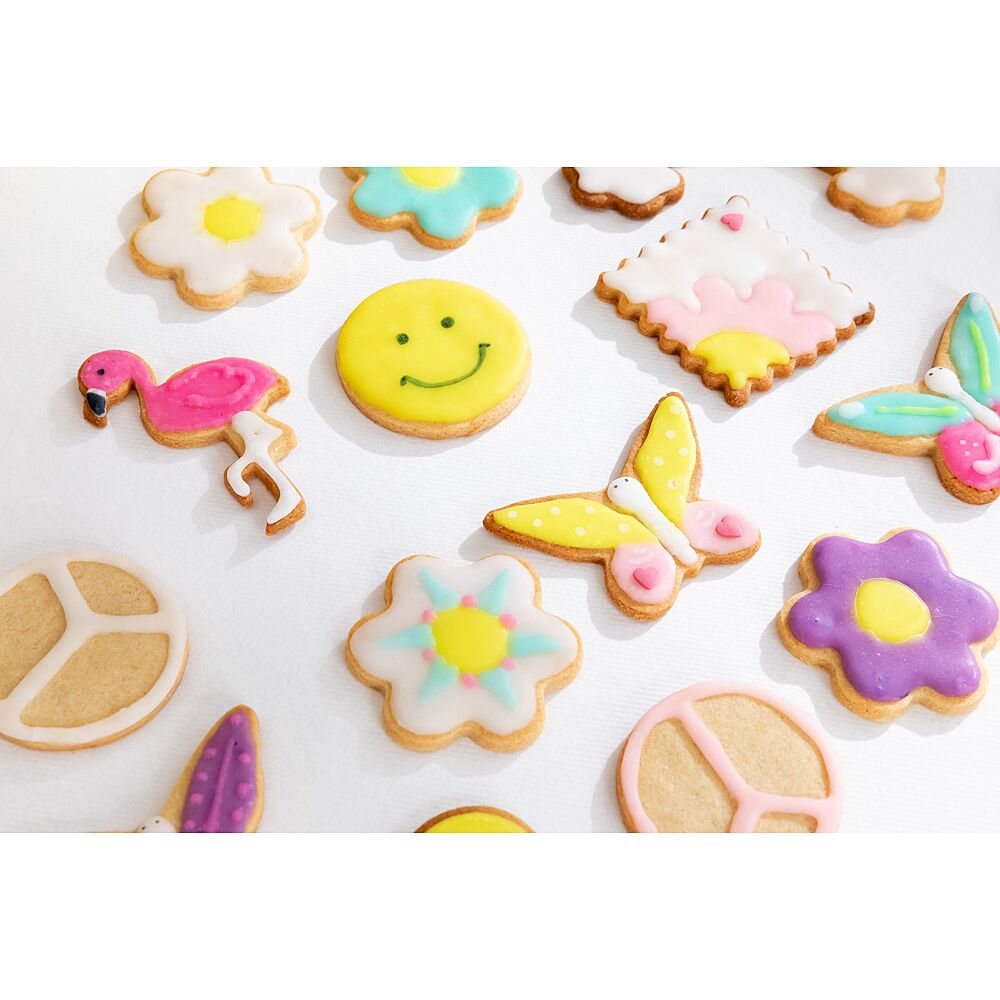 ScrapCooking - 4 Feutres Alimentaires Summer - Jaune, Bleu, Vert, Rose -  Crayons Pâtisserie pour Dessiner & Écrire sur Biscuits, Macarons, Gâteaux