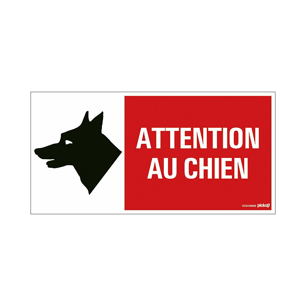 Pictogramme Attention Au Chien 30x15cm - Communication 